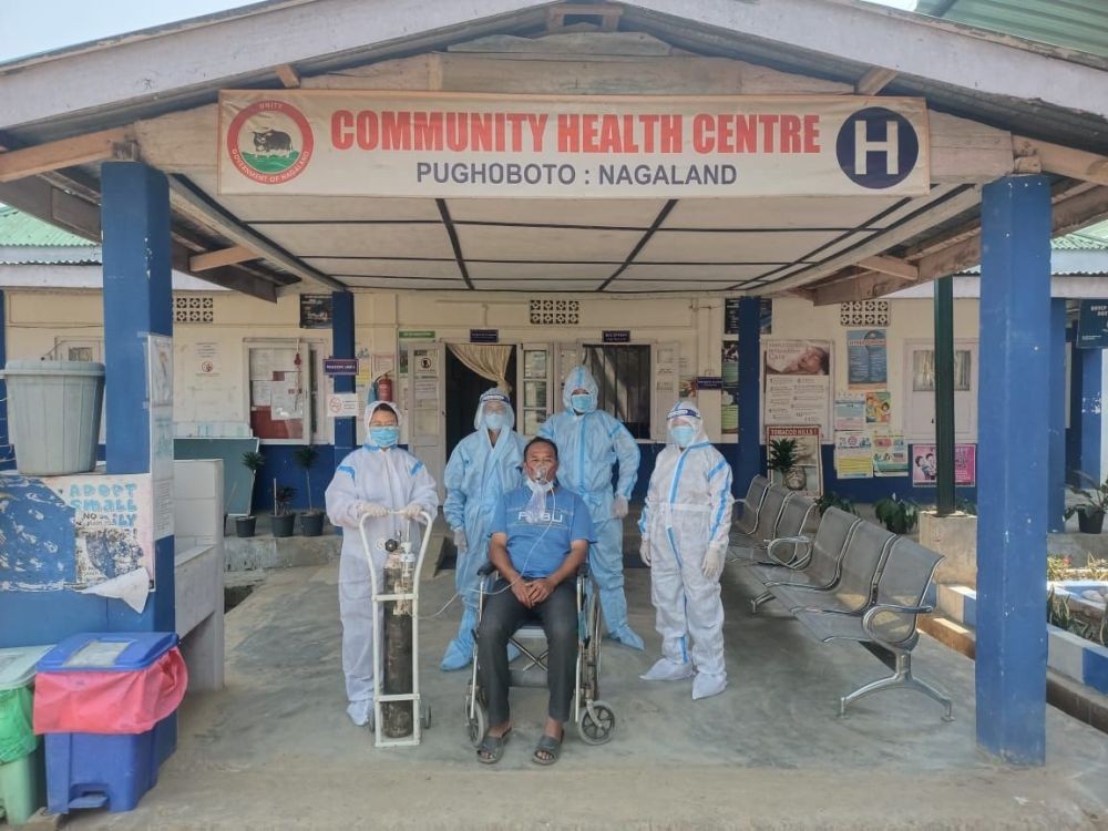 Health personnel during the conduct of the Mega Mock Drill across the State which was held on April 10 and 11.